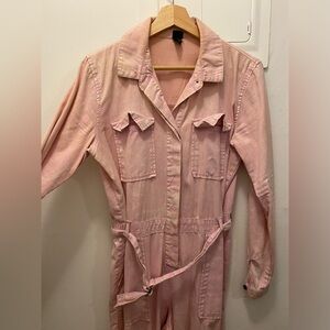 Color-Factory-esque baby pink jumpsuit! Size S